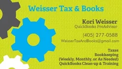 Business logo for Weisser Tax and Books